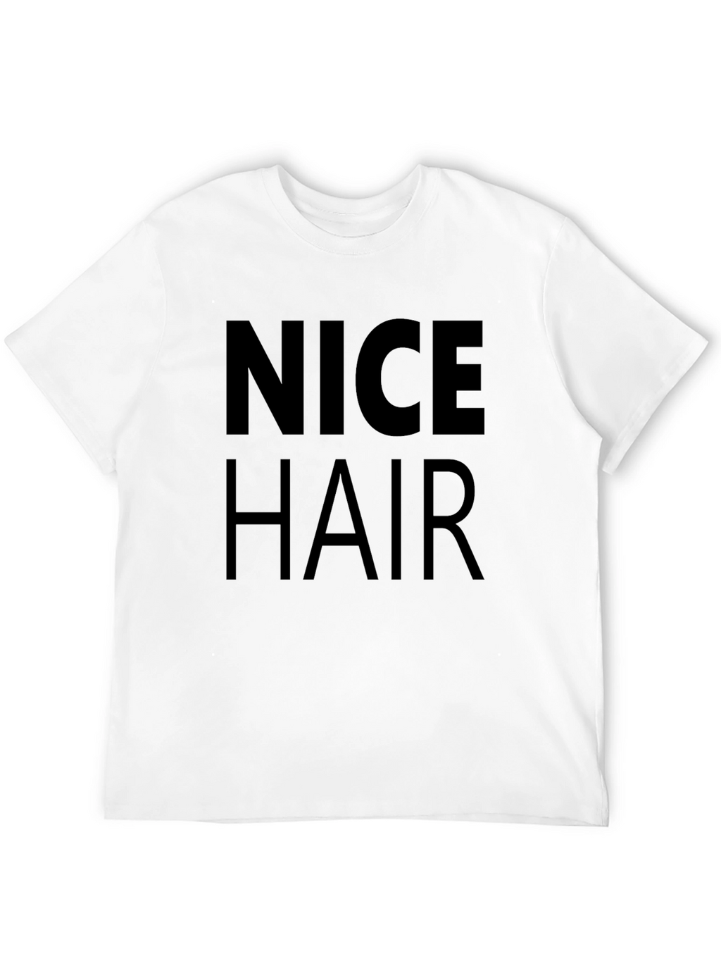 Nice Hair Graphic Tee - Black Cotton Shirt