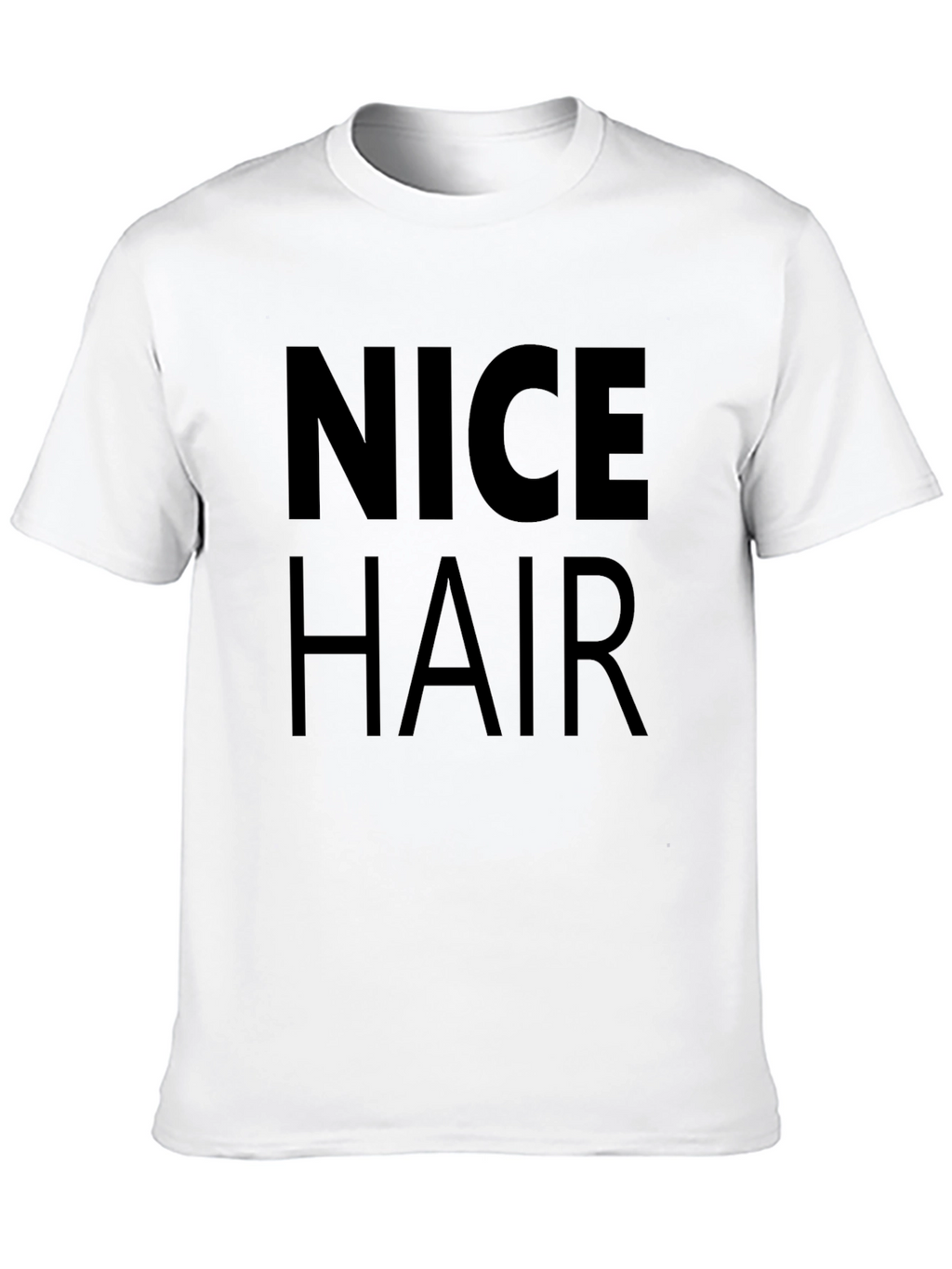 Nice Hair Graphic Tee - Black Cotton Shirt