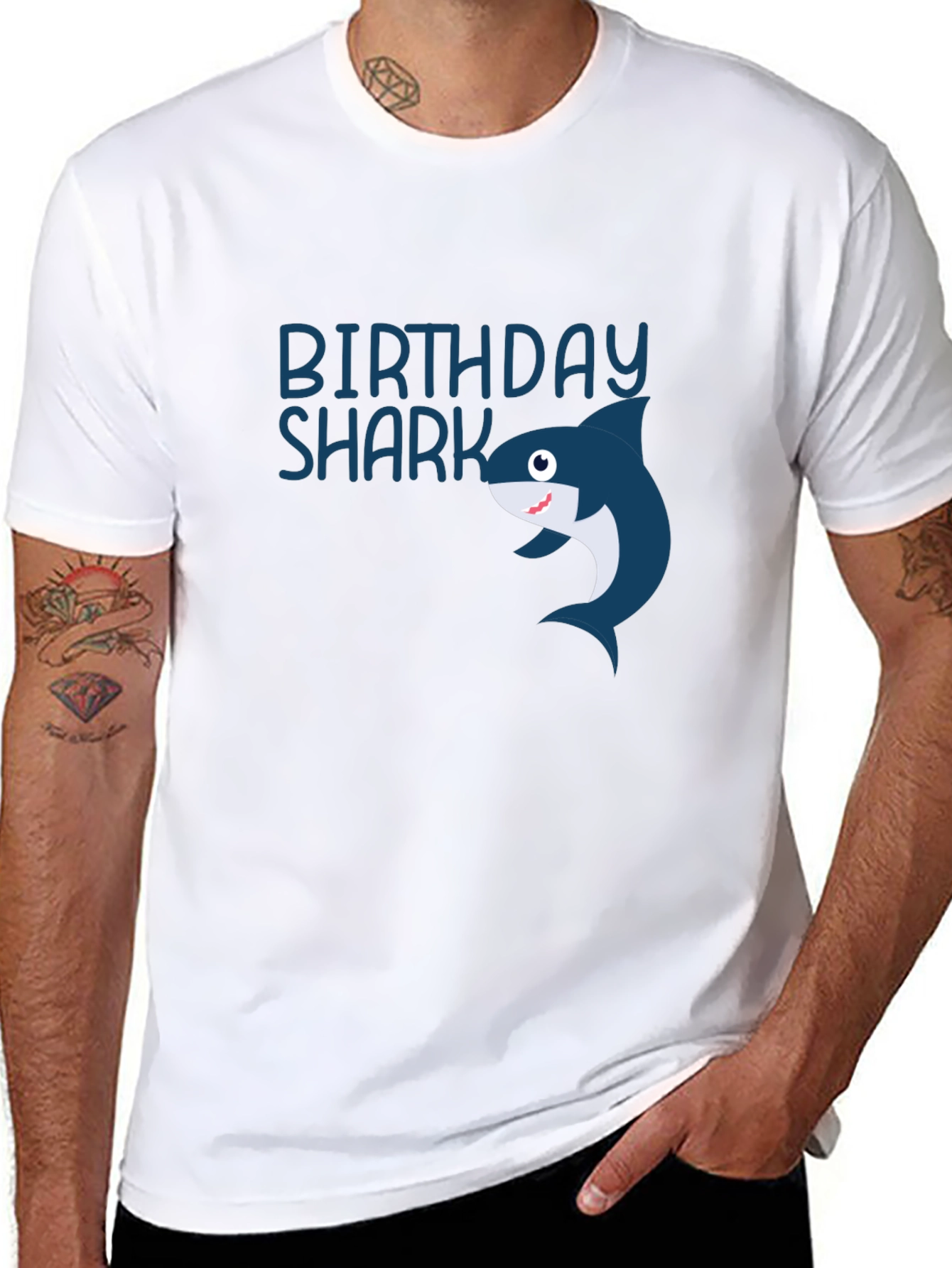 Birthday Shark Graphic Tee