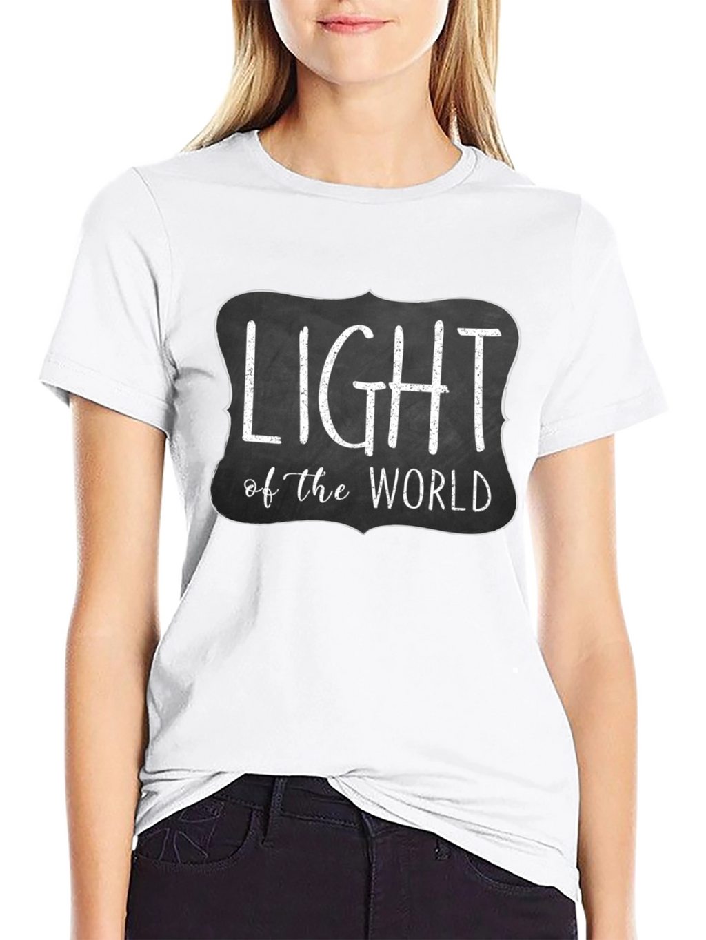 Light of the World Black Graphic Tee Shirt