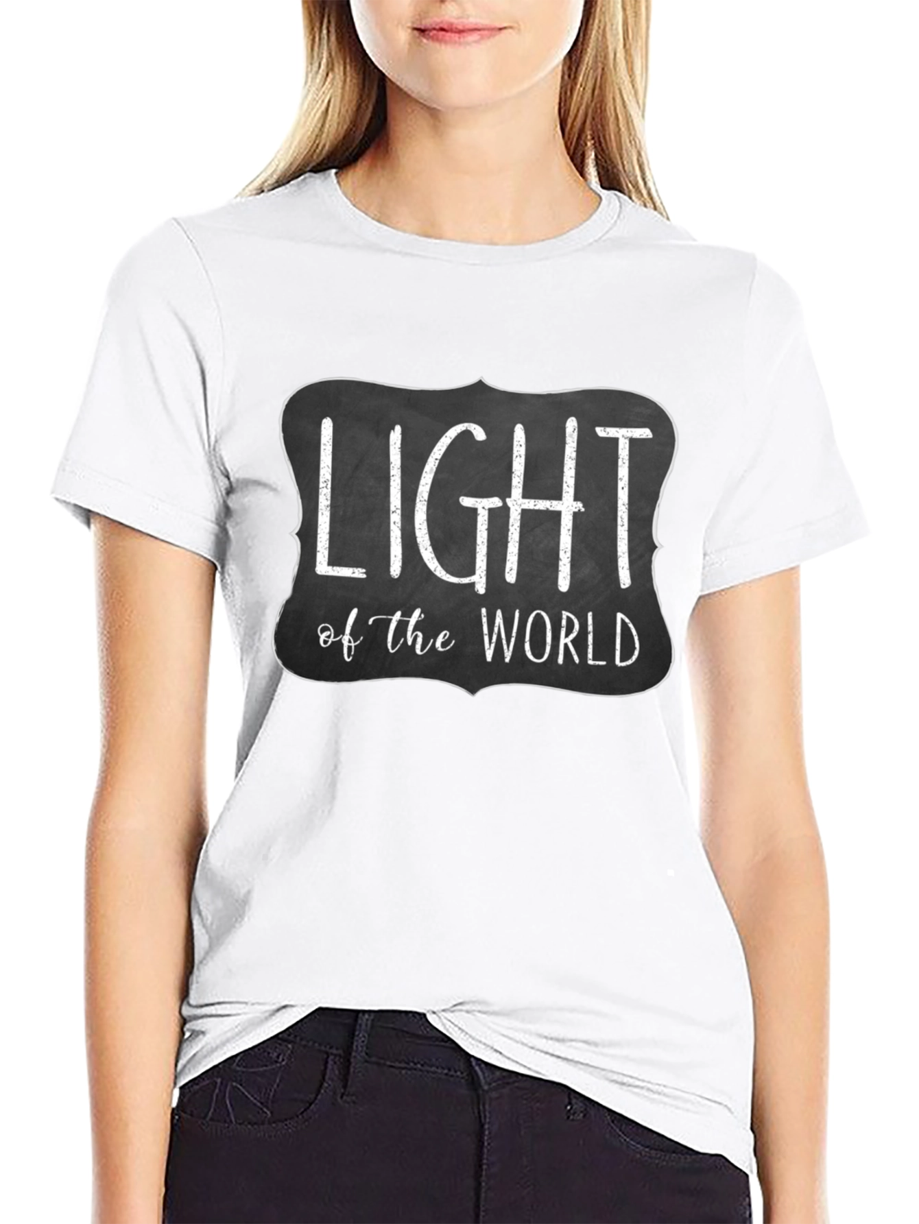 Light of the World Black Graphic Tee Shirt