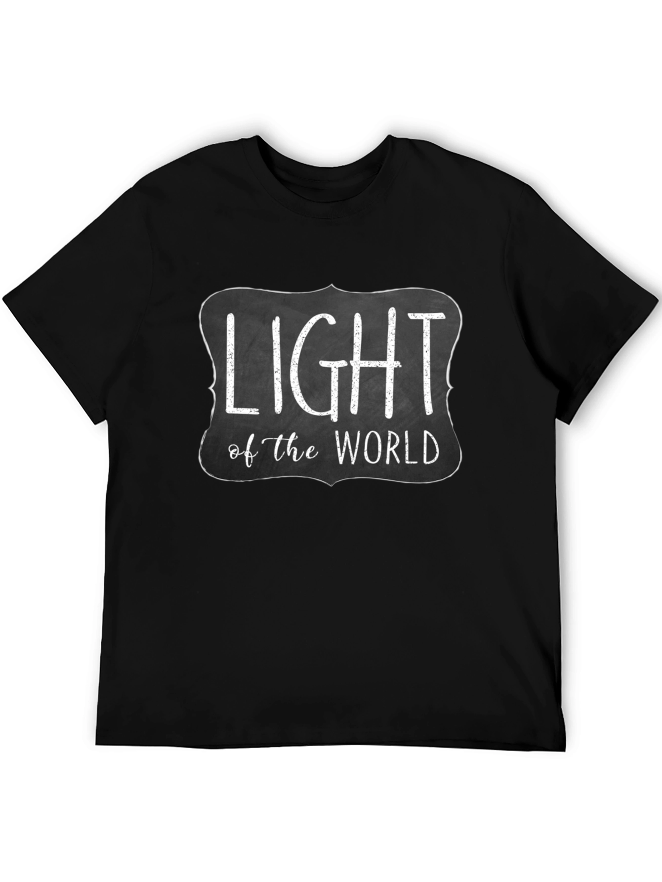 Light of the World Black Graphic Tee Shirt