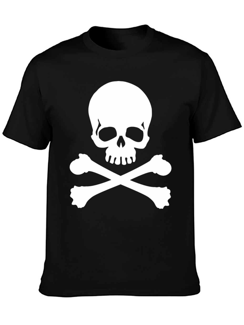 Skull & Crossbones Black T-Shirt - Pirate Style!