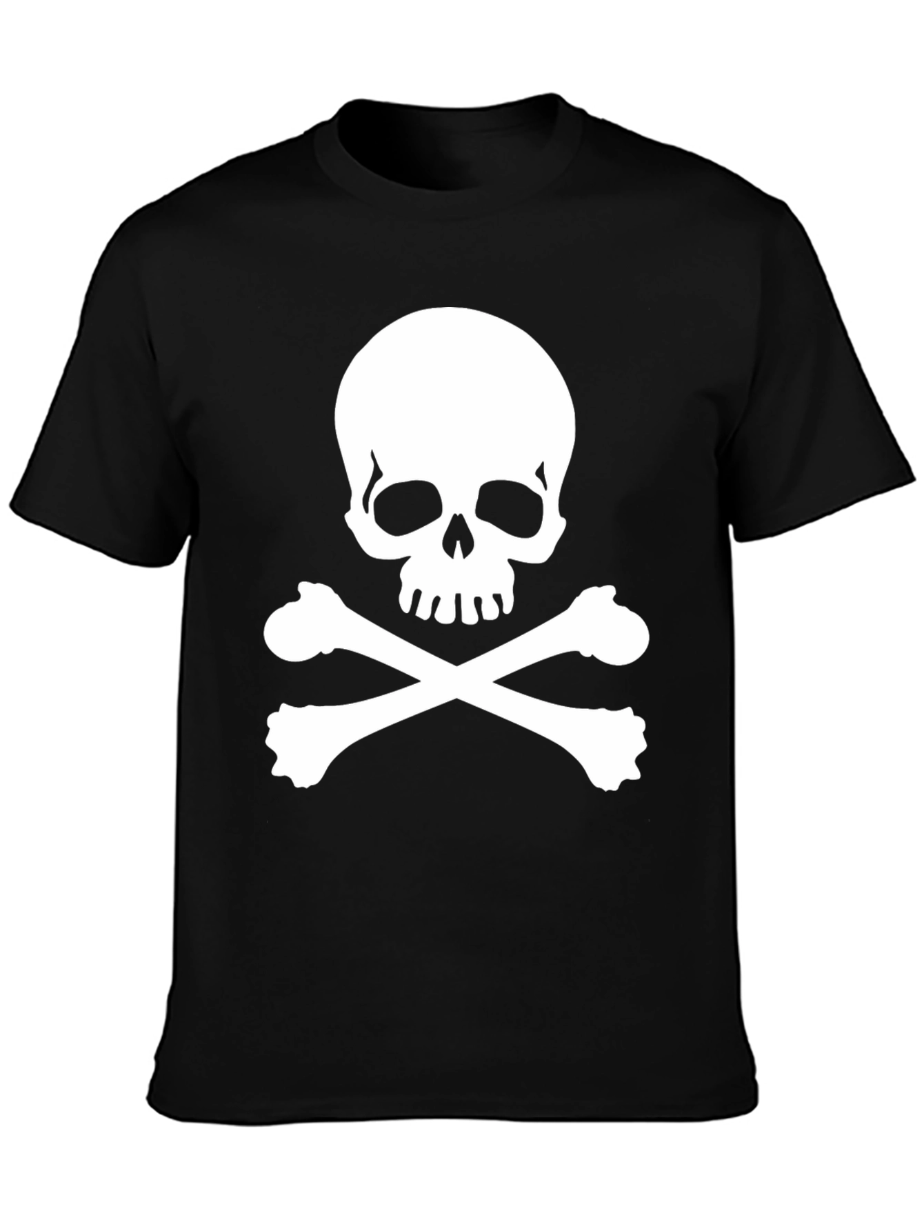 Skull & Crossbones Black T-Shirt - Pirate Style!