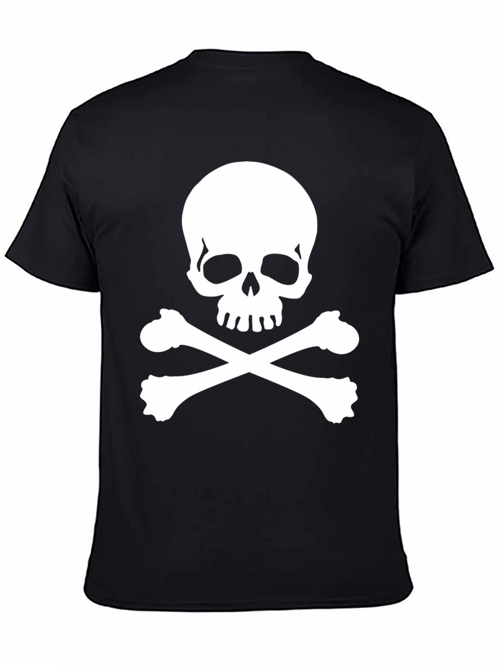 Skull & Crossbones Black T-Shirt - Pirate Style!