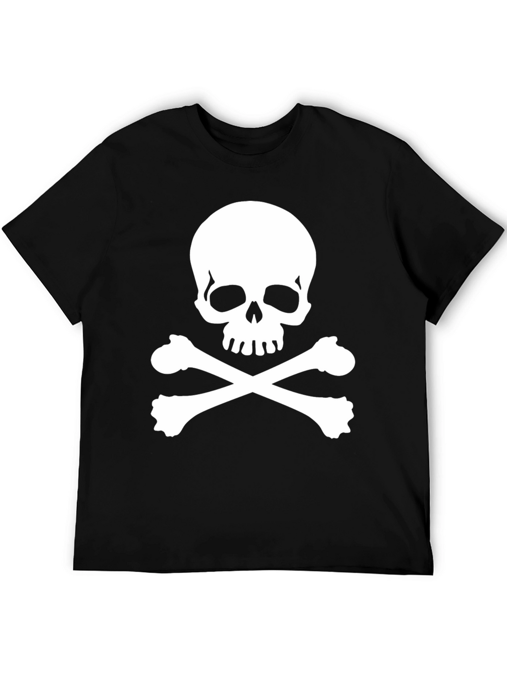 Skull & Crossbones Black T-Shirt - Pirate Style!