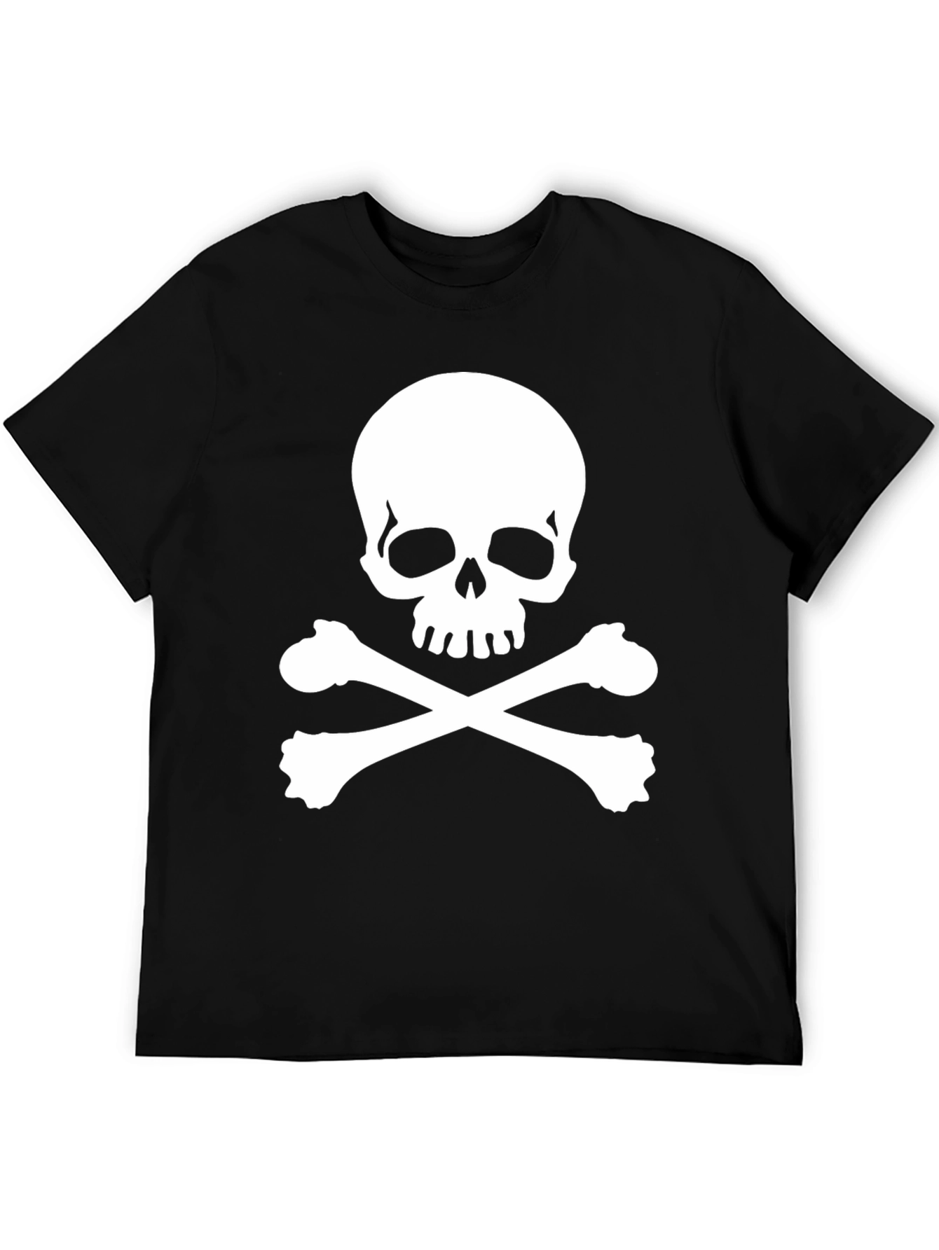 Skull & Crossbones Black T-Shirt - Pirate Style!