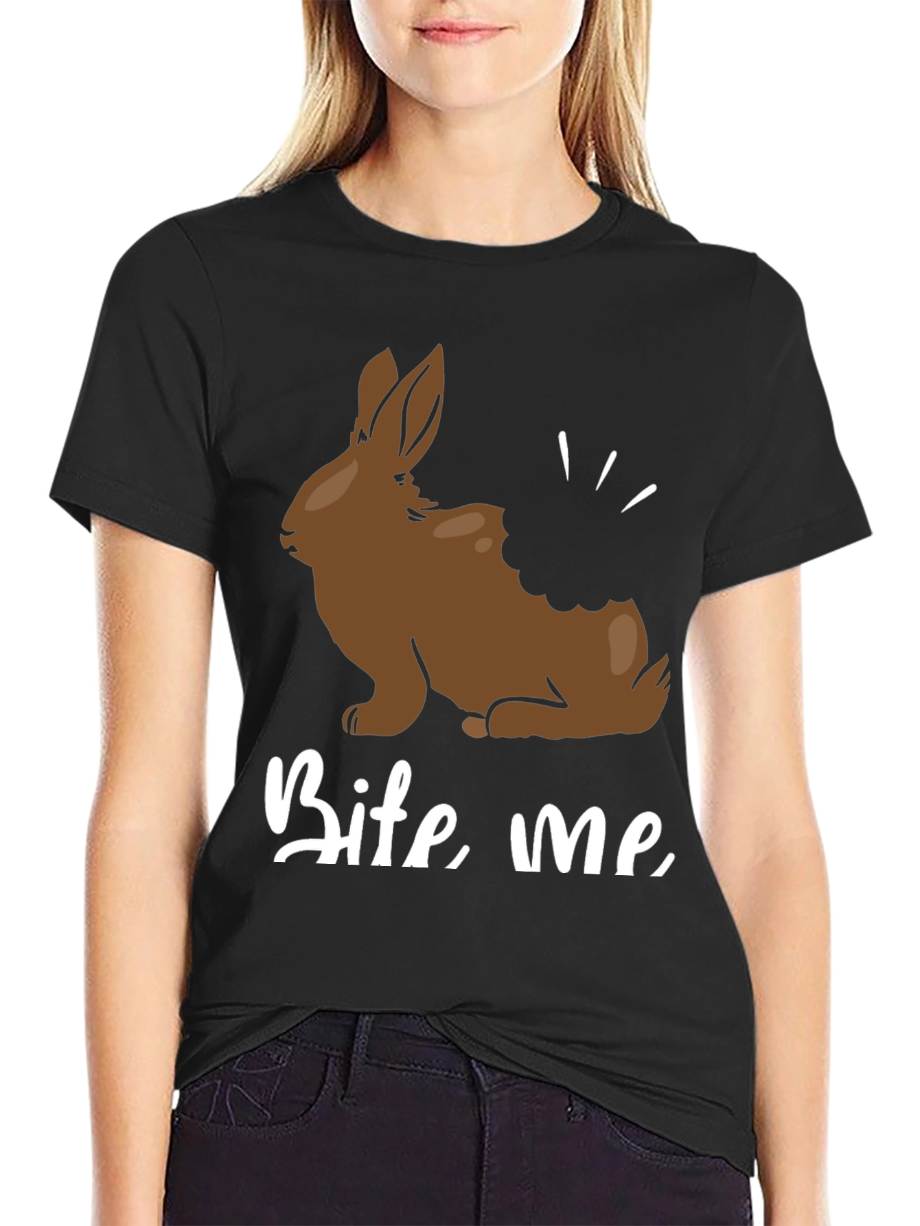 Bite Me Chocolate Bunny T-Shirt