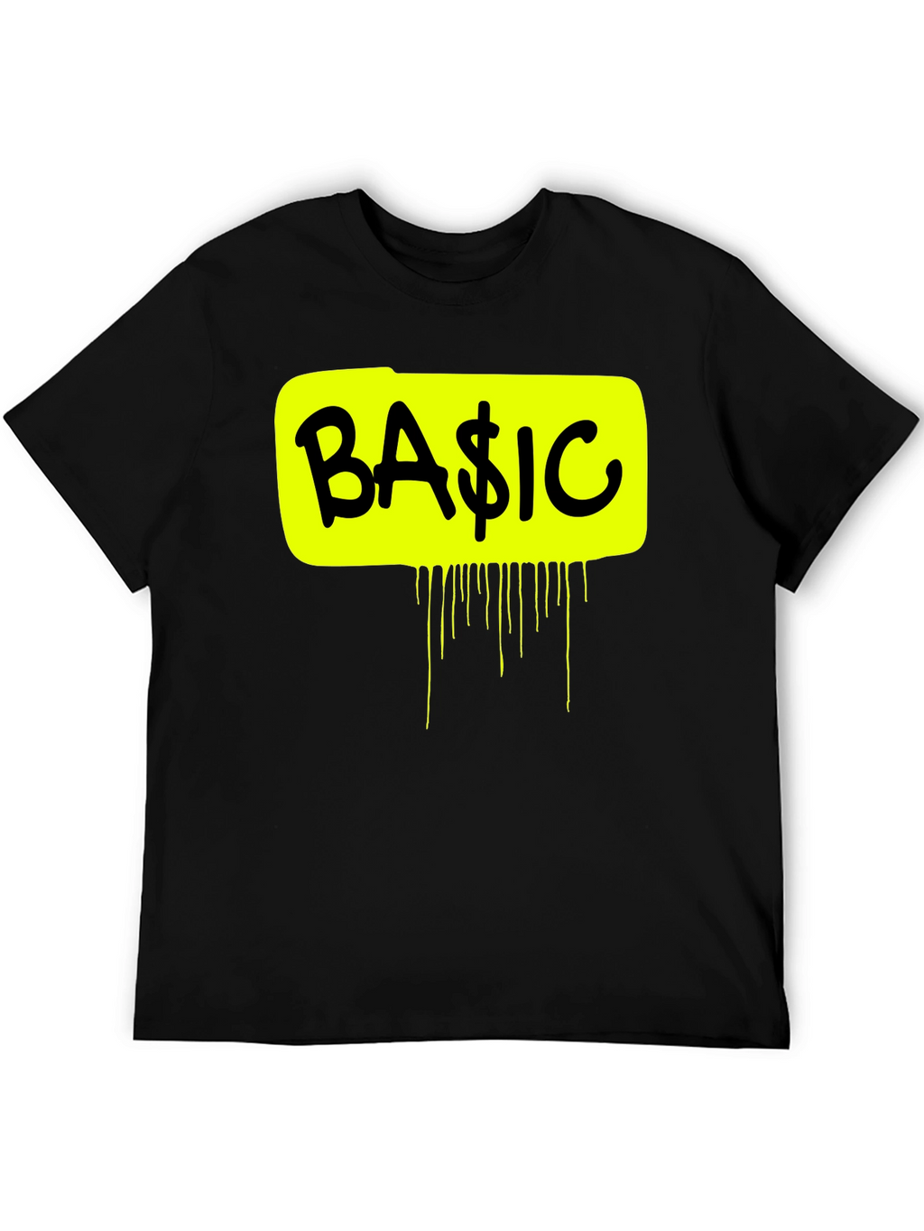Basic Graphic Tee - Mens Black Short Sleeve