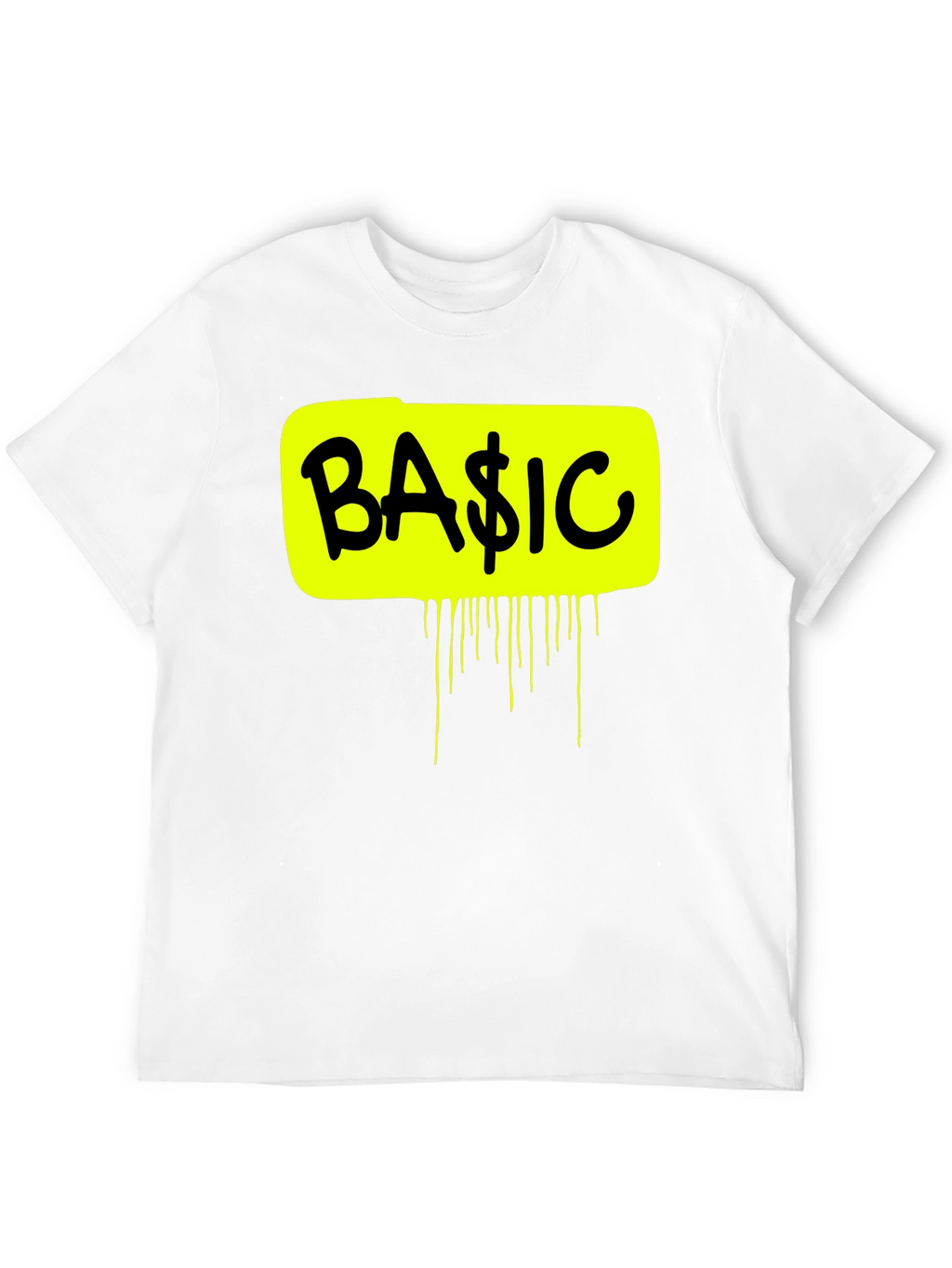 Basic Graphic Tee - Mens Black Short Sleeve