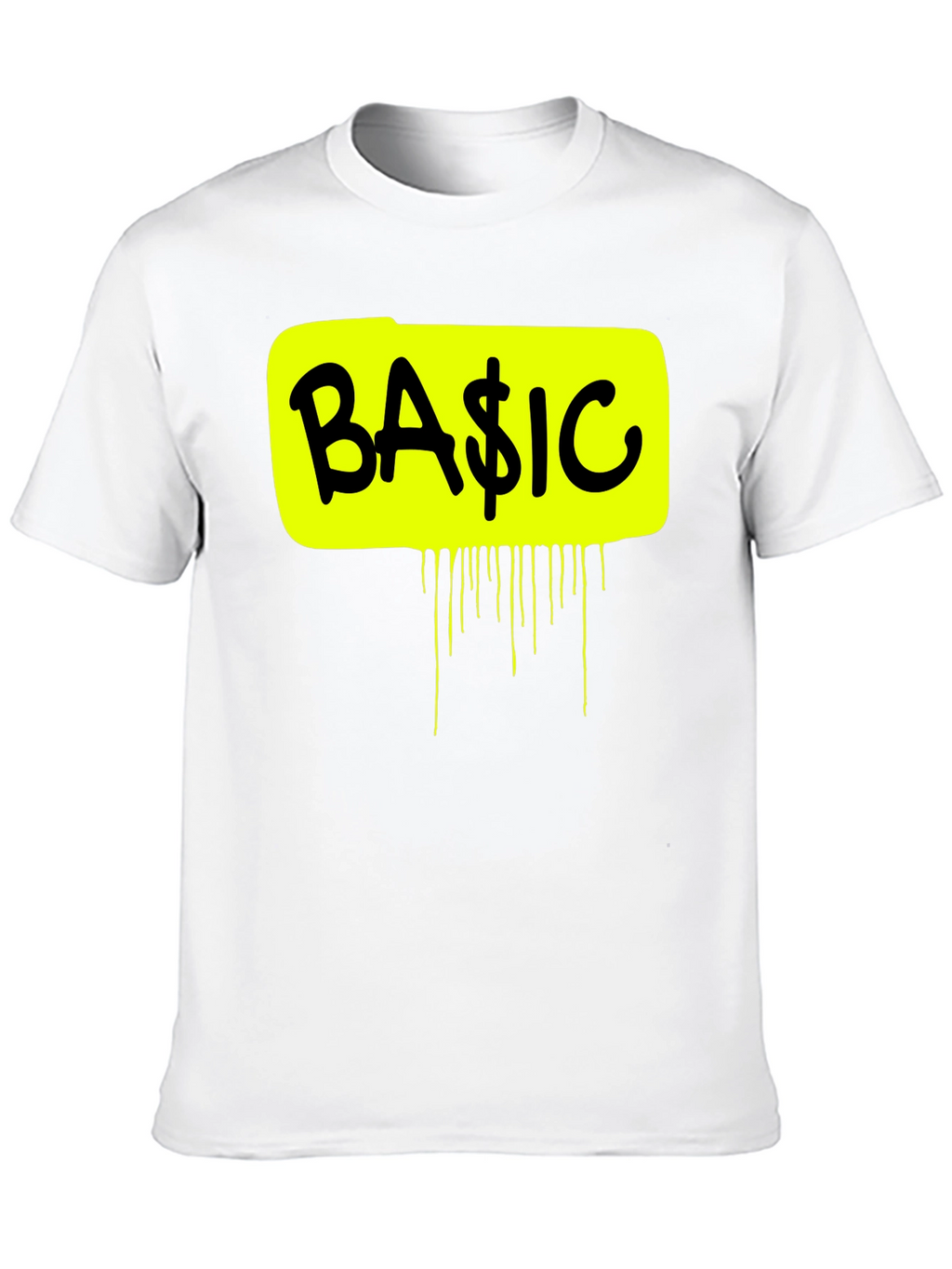 Basic Graphic Tee - Mens Black Short Sleeve