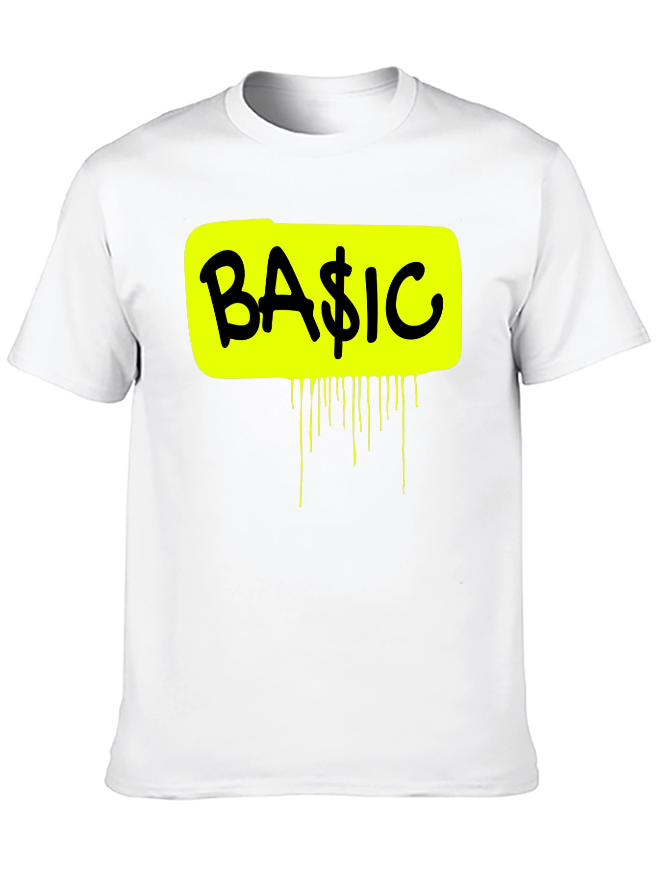 Basic Graphic Tee - Mens Black Short Sleeve