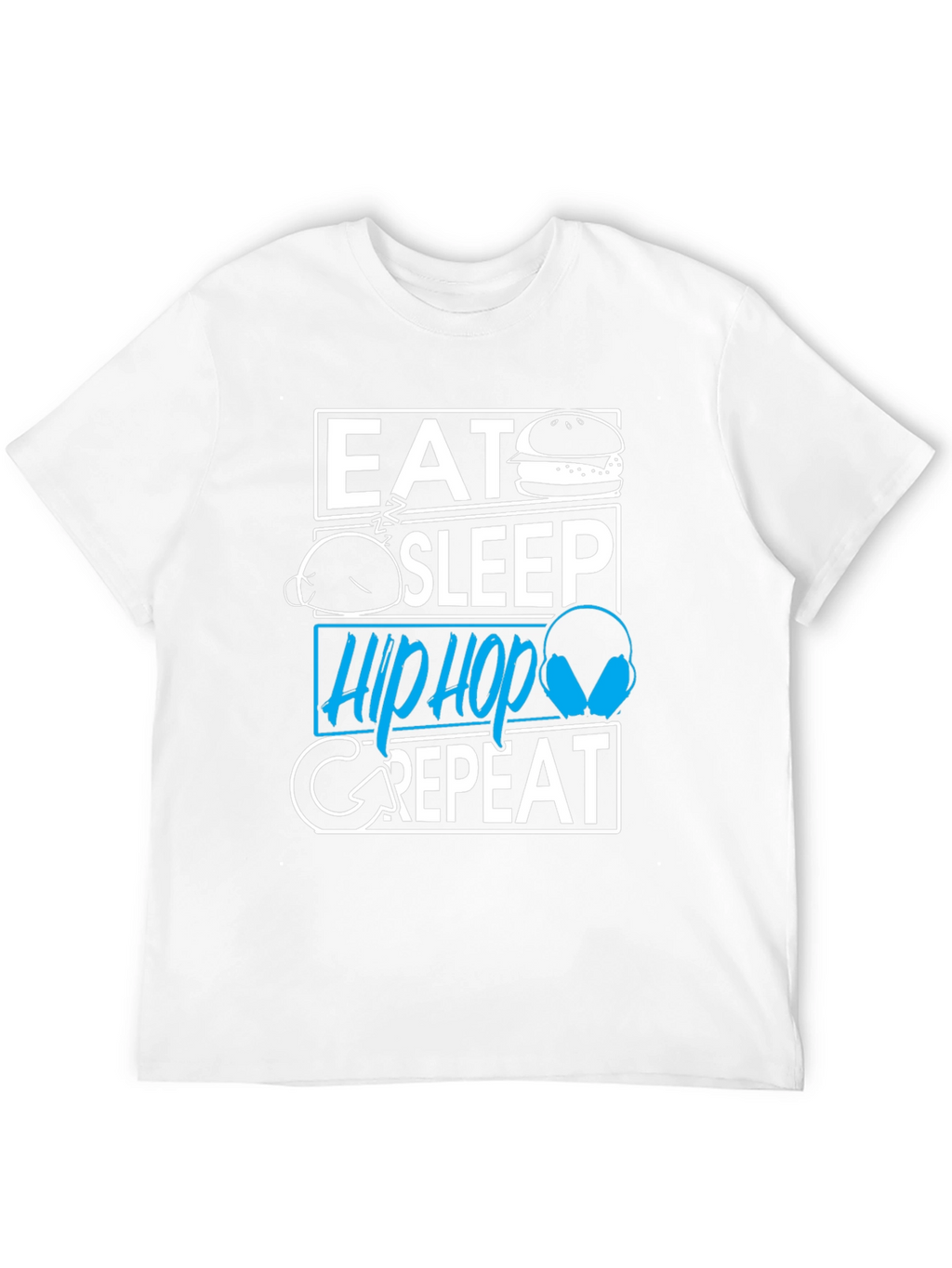 Eat Sleep Hip Hop Repeat Graphic T-Shirt