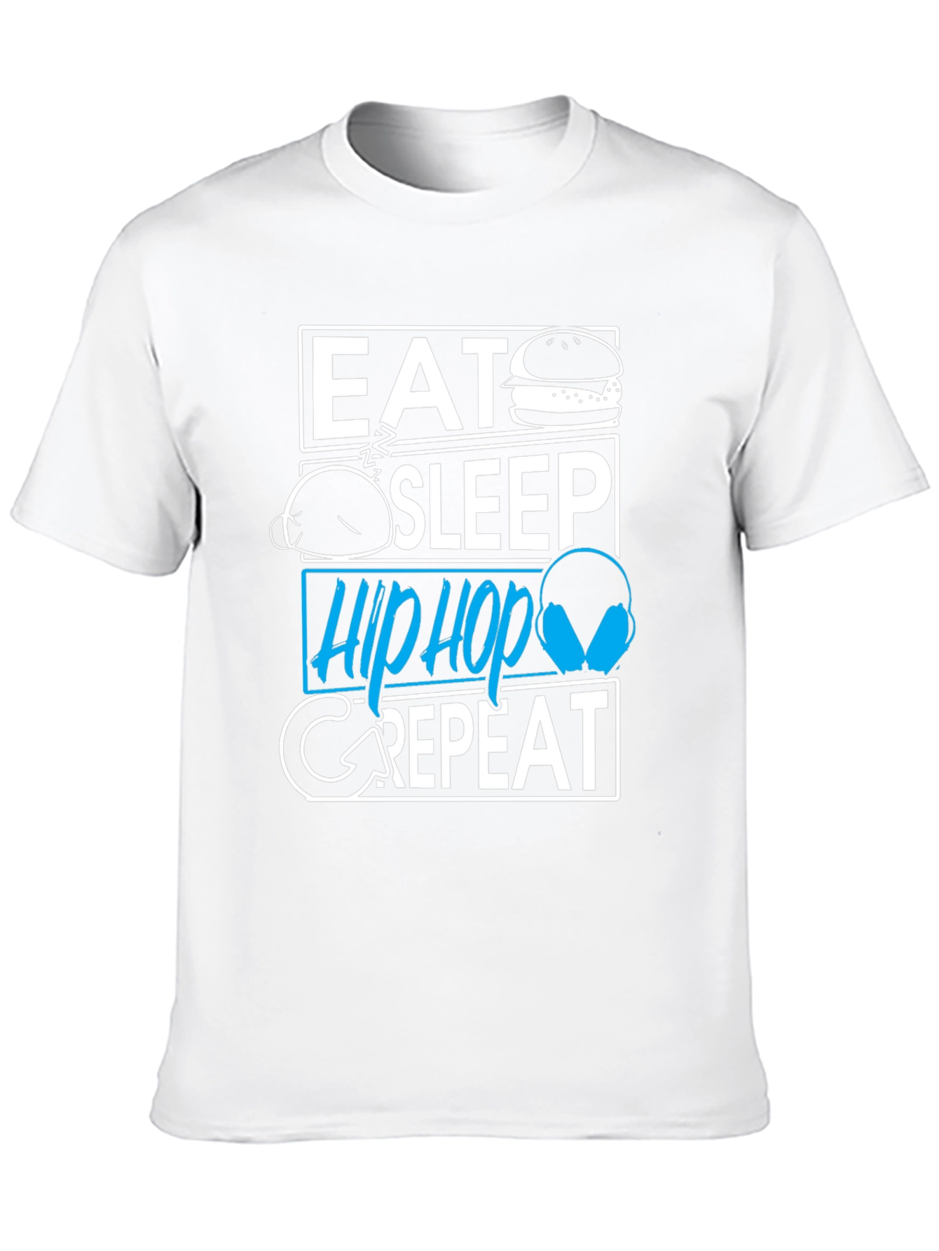 Eat Sleep Hip Hop Repeat Graphic T-Shirt