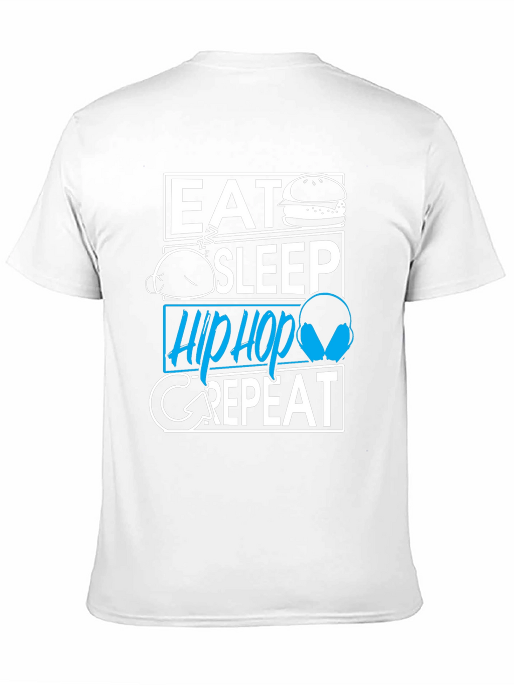 Eat Sleep Hip Hop Repeat Graphic T-Shirt