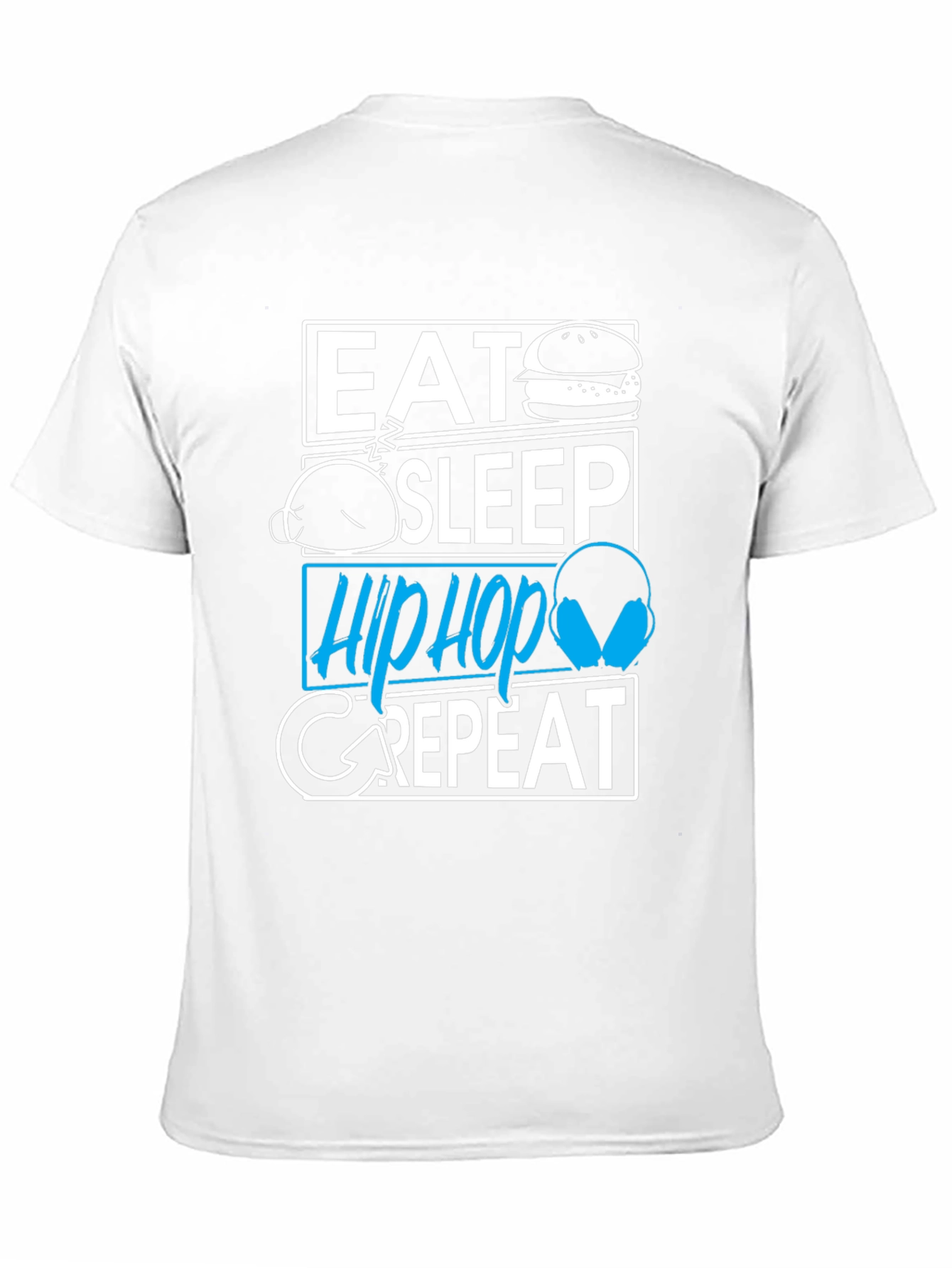 Eat Sleep Hip Hop Repeat Graphic T-Shirt