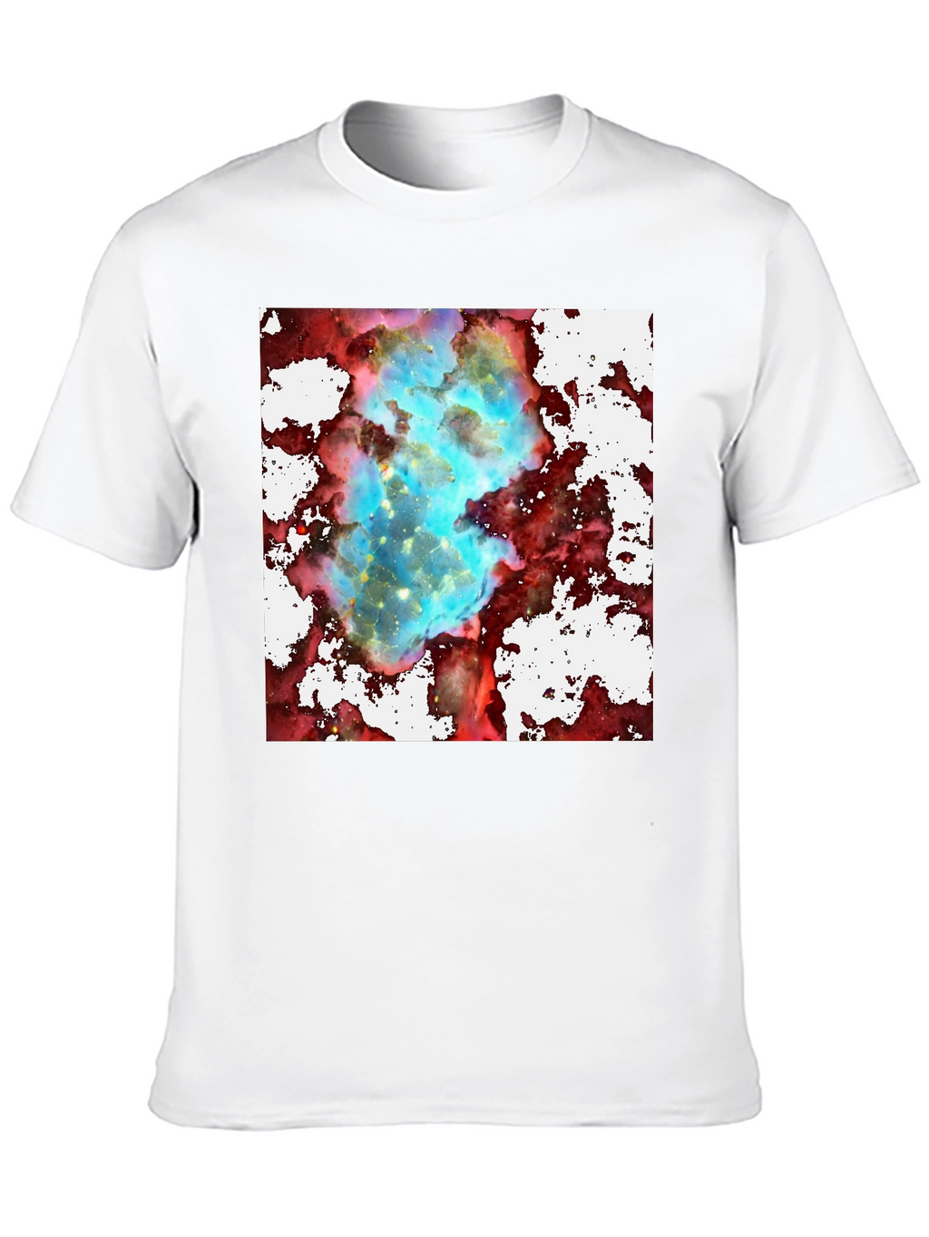 Nebula Print Black T-Shirt