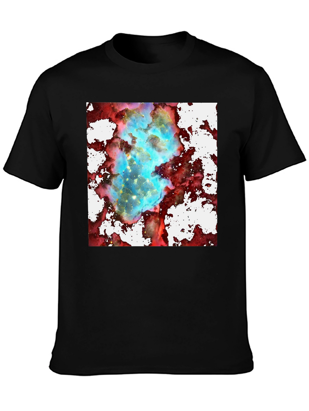 Nebula Print Black T-Shirt