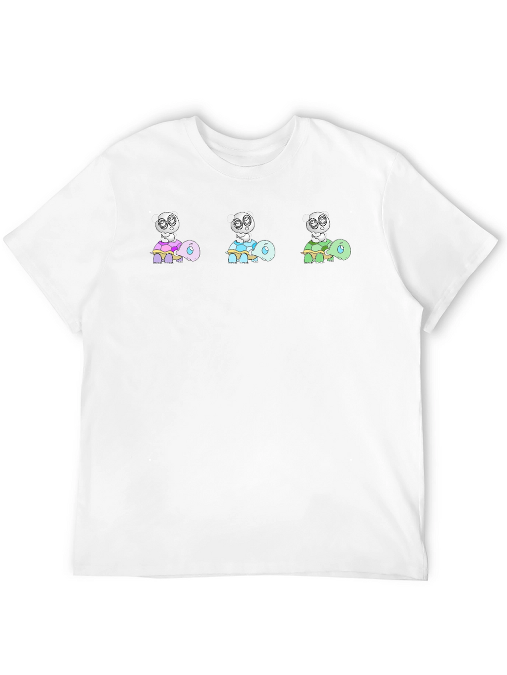 Turtle Panda Black Tee