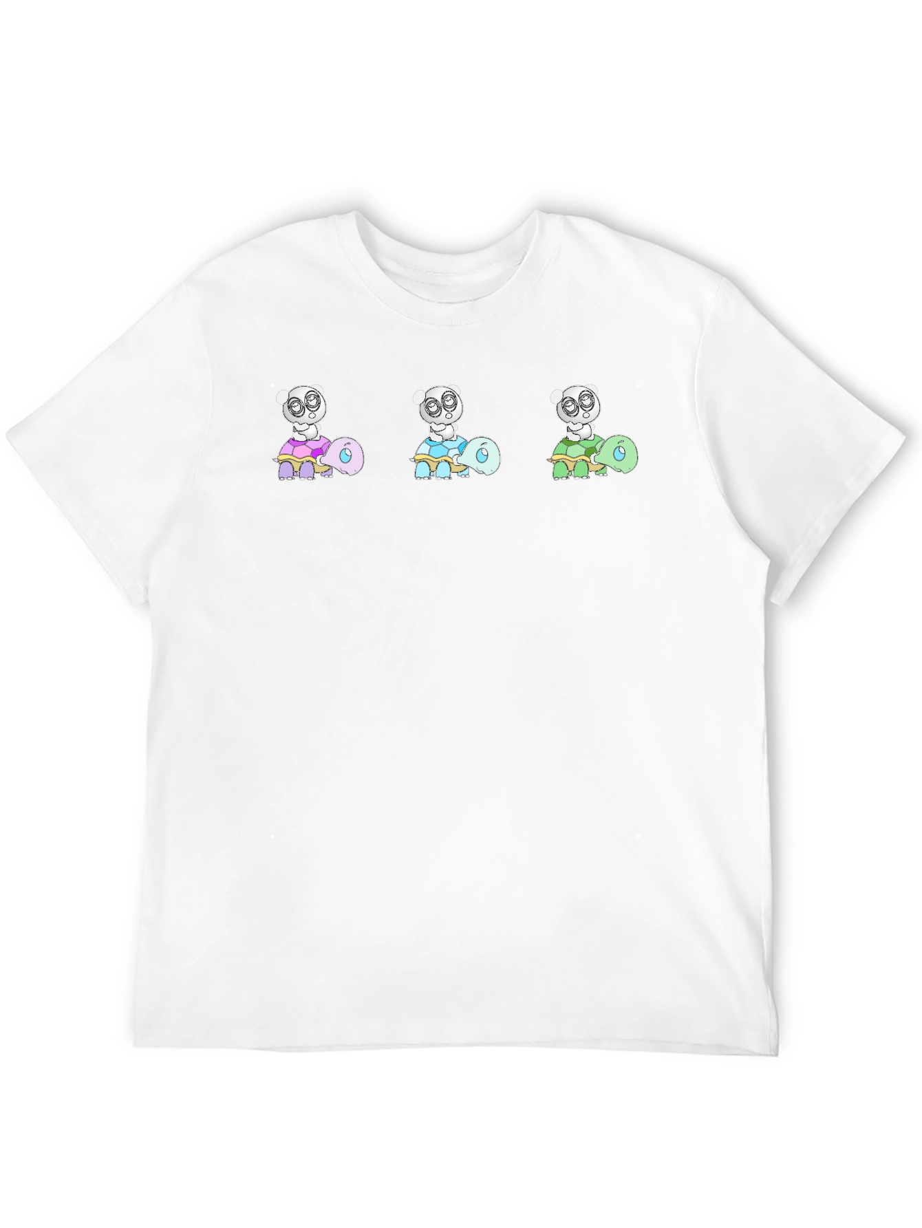 Turtle Panda Black Tee