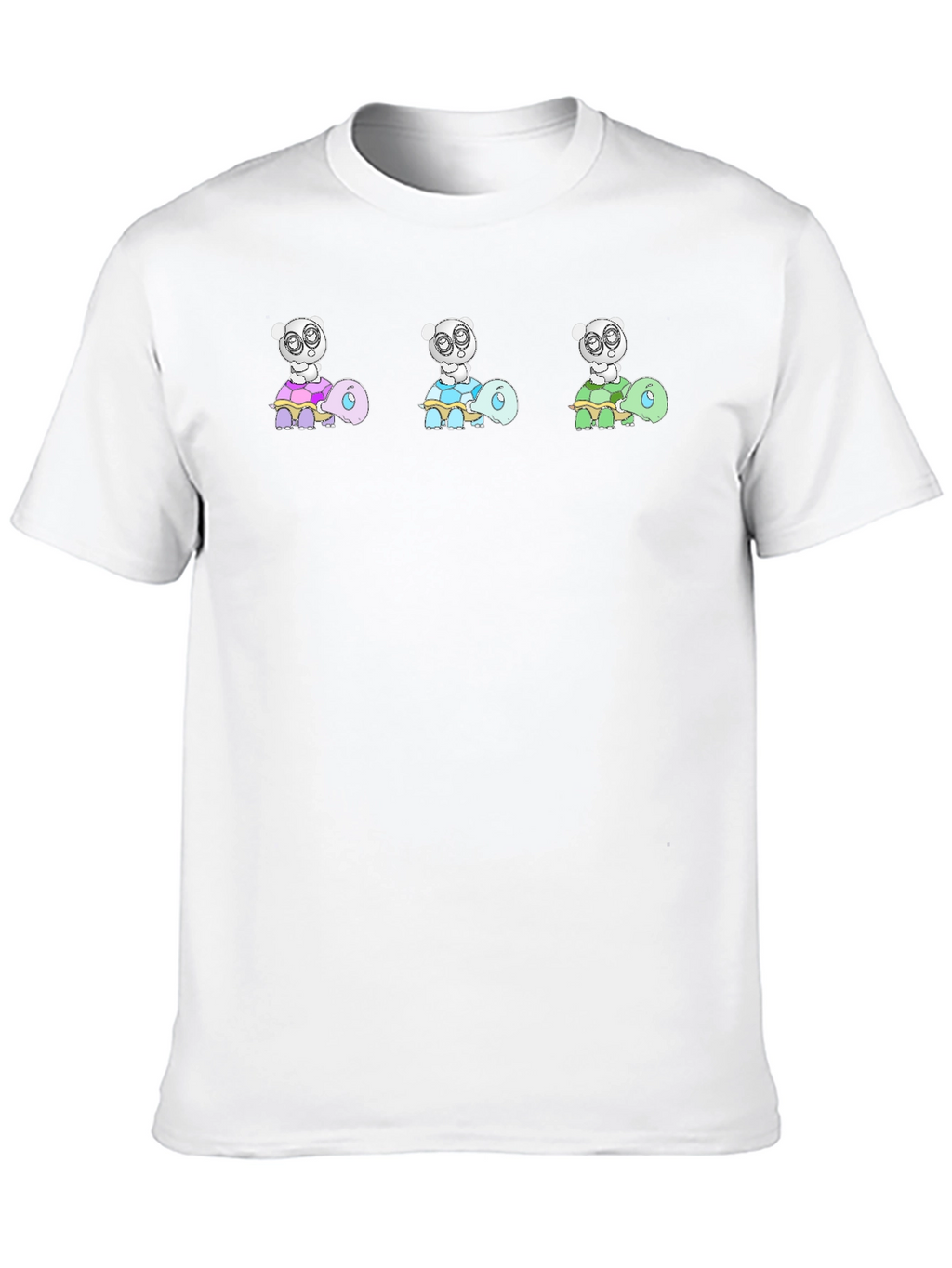 Turtle Panda Black Tee