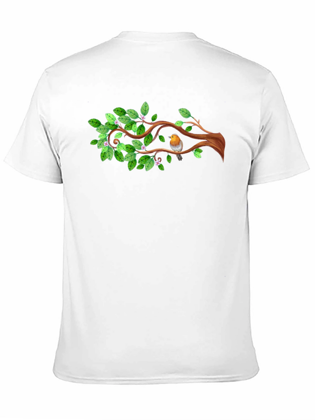 Natures Embrace: Bird on Branch T-Shirt