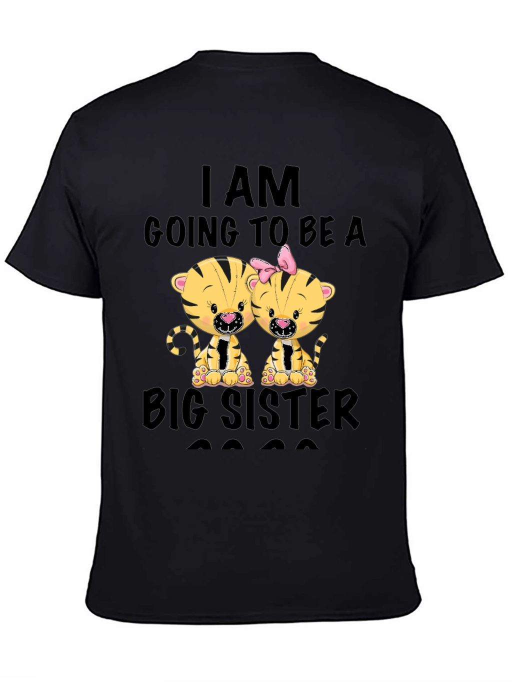 Big Sister 2023 T-Shirt - Cute Tiger Design