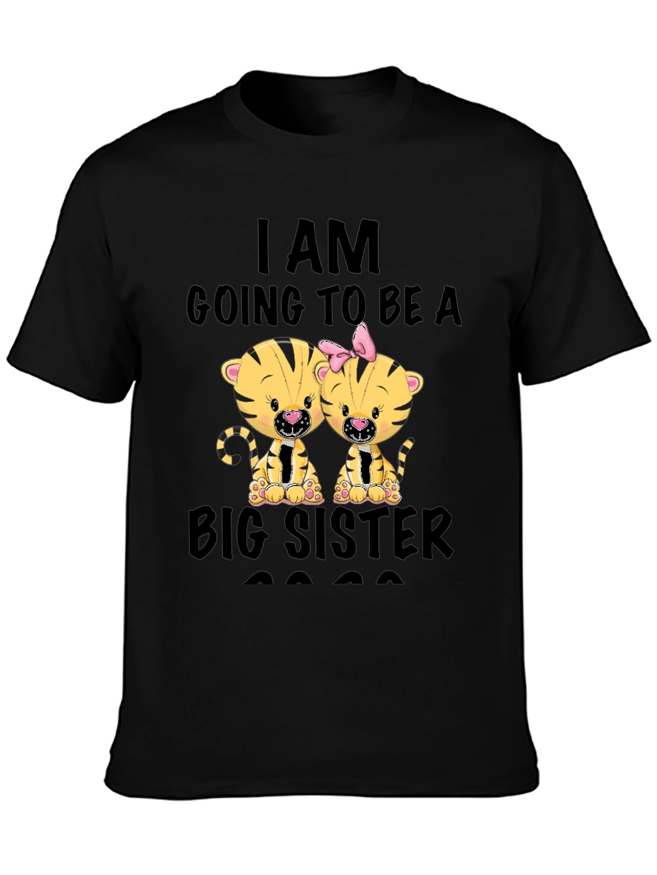 Big Sister 2023 T-Shirt - Cute Tiger Design