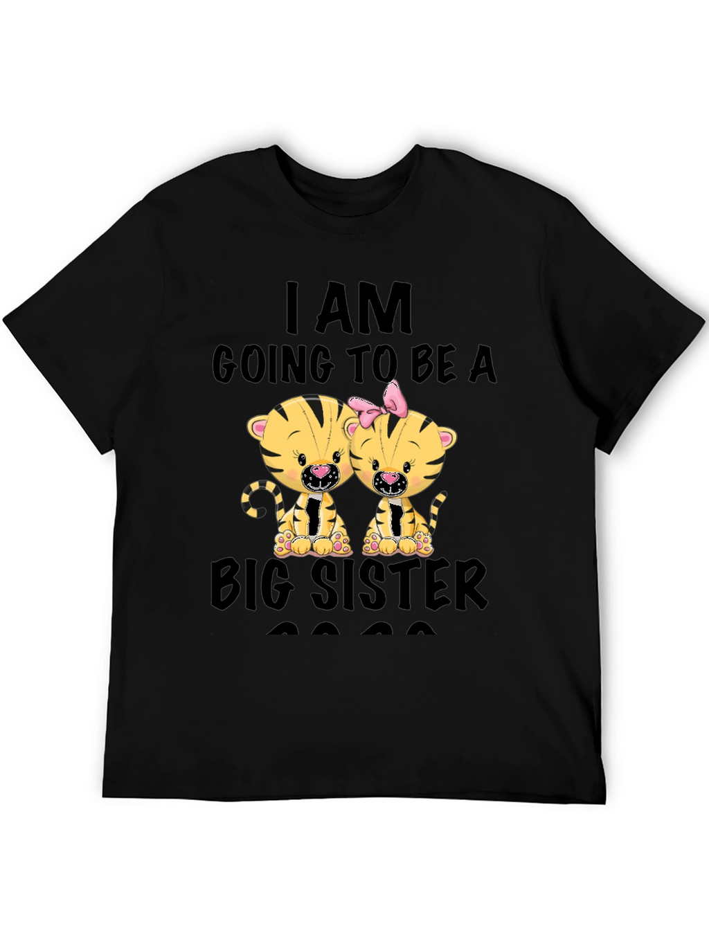Big Sister 2023 T-Shirt - Cute Tiger Design
