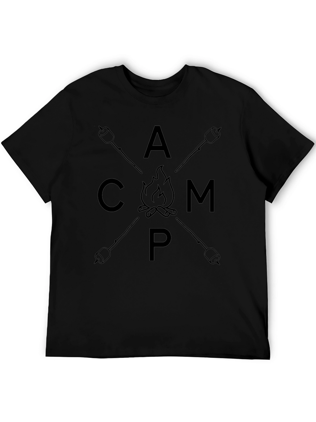 Camp Graphic T-Shirt - Marshmallow Bonfire Tee