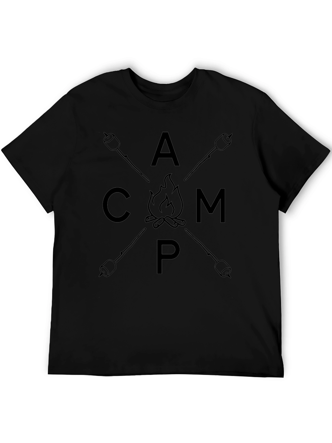 Camp Graphic T-Shirt - Marshmallow Bonfire Tee