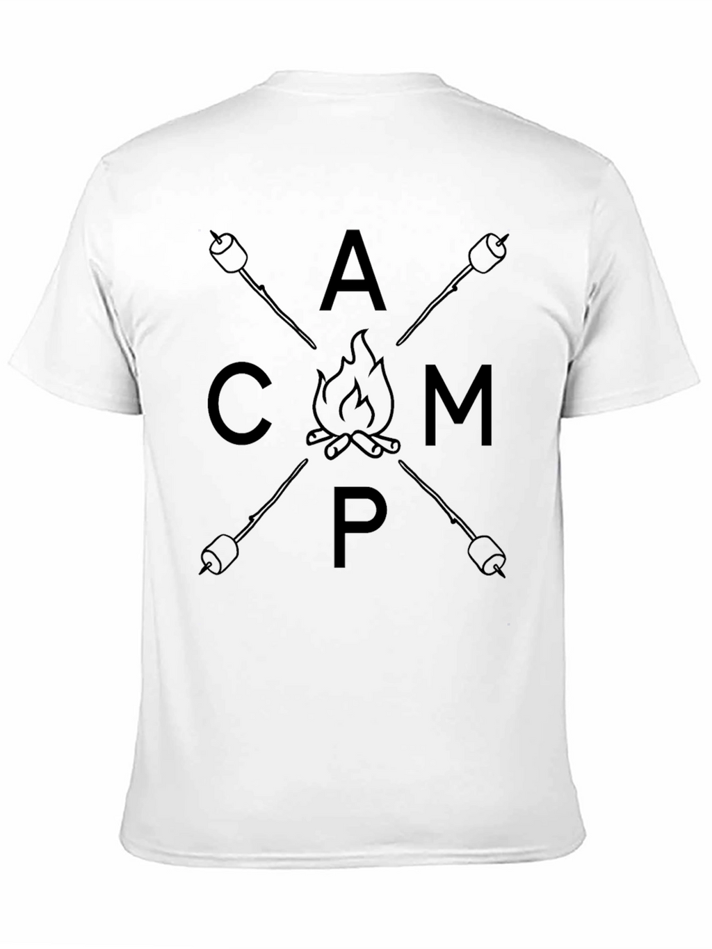 Camp Graphic T-Shirt - Marshmallow Bonfire Tee