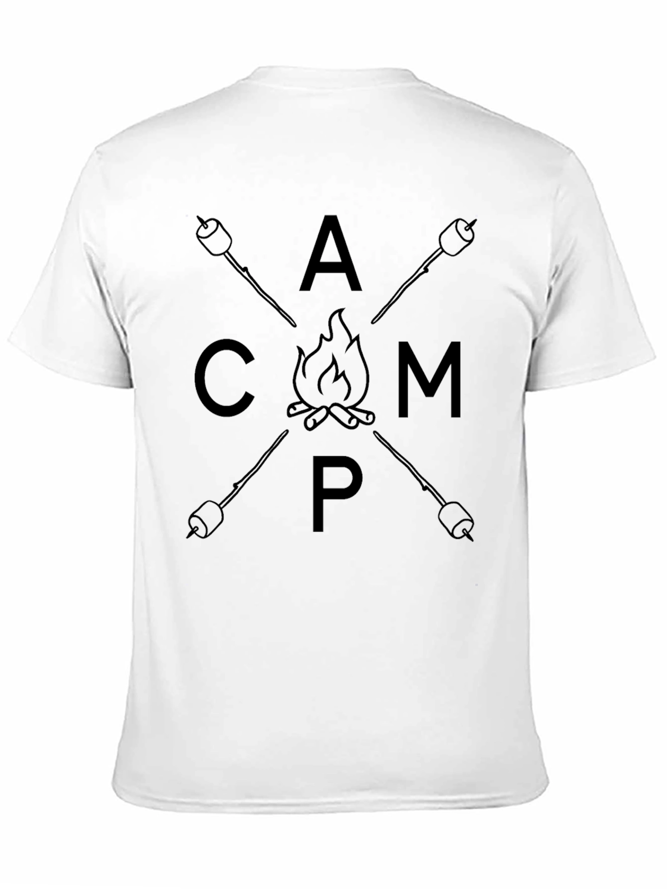 Camp Graphic T-Shirt - Marshmallow Bonfire Tee