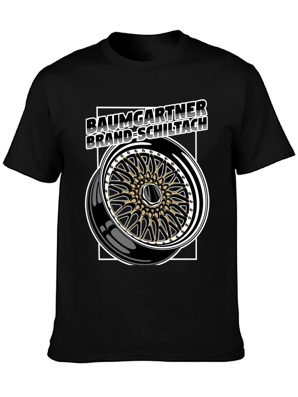 Baumgartner Brand-Schiltach Wheel Graphic Tee - Black