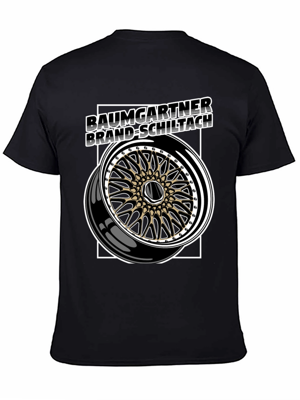 Baumgartner Brand-Schiltach Wheel Graphic Tee - Black