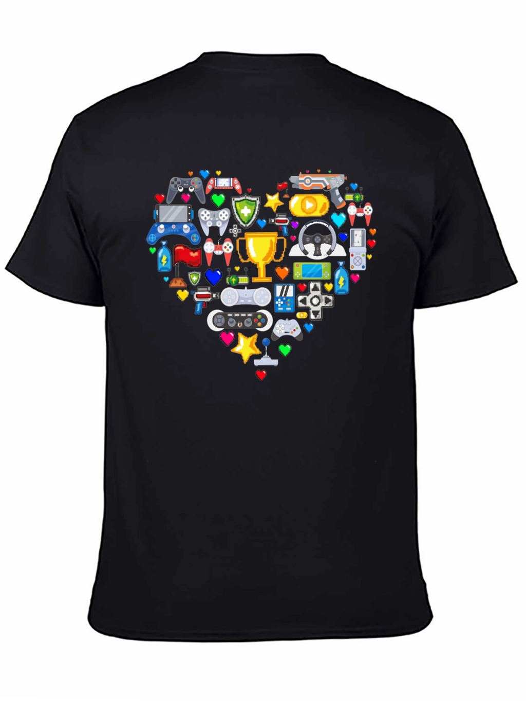 Gamer Heart Graphic T-Shirt - Love Gaming!