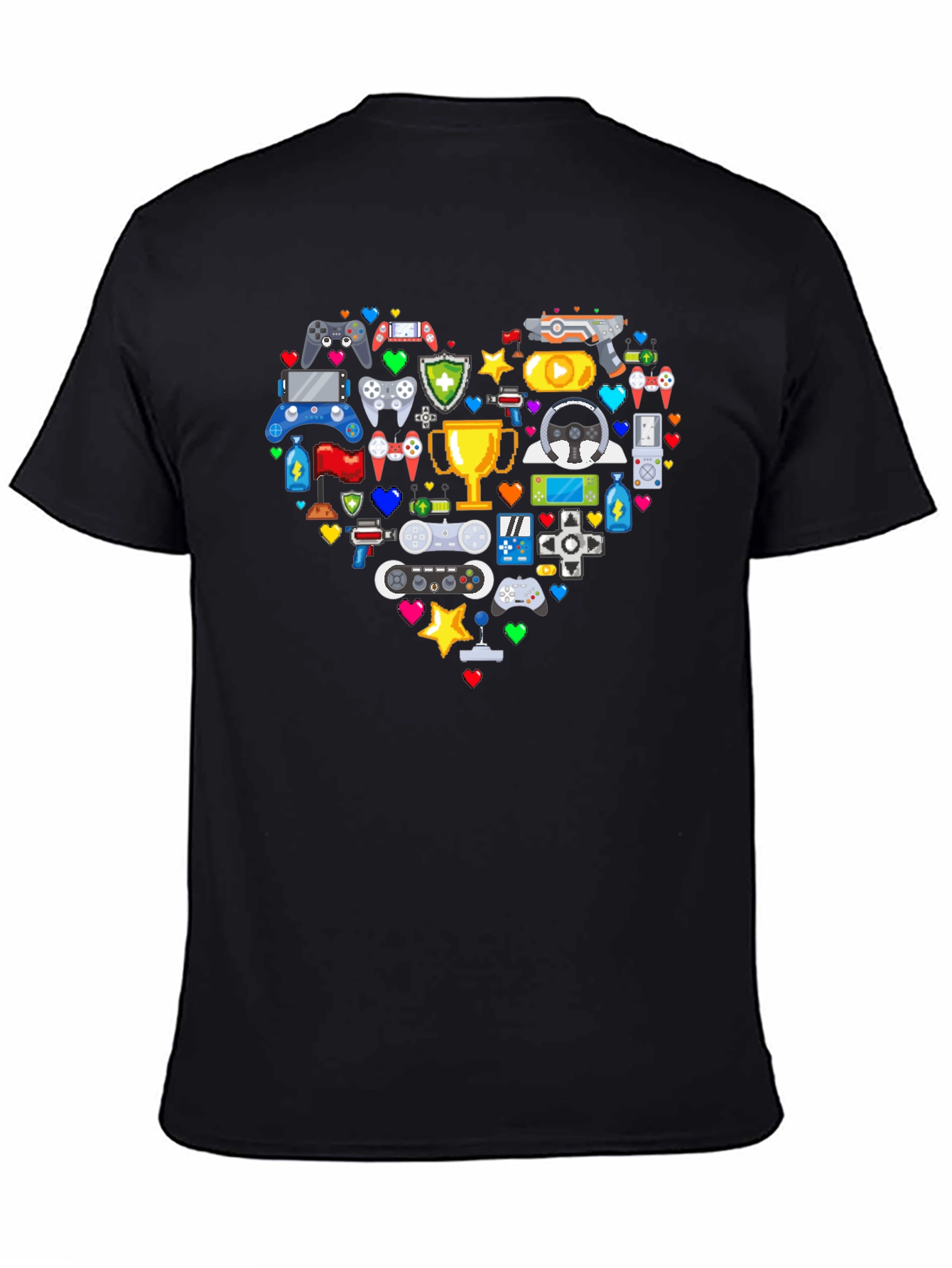 Gamer Heart Graphic T-Shirt - Love Gaming!
