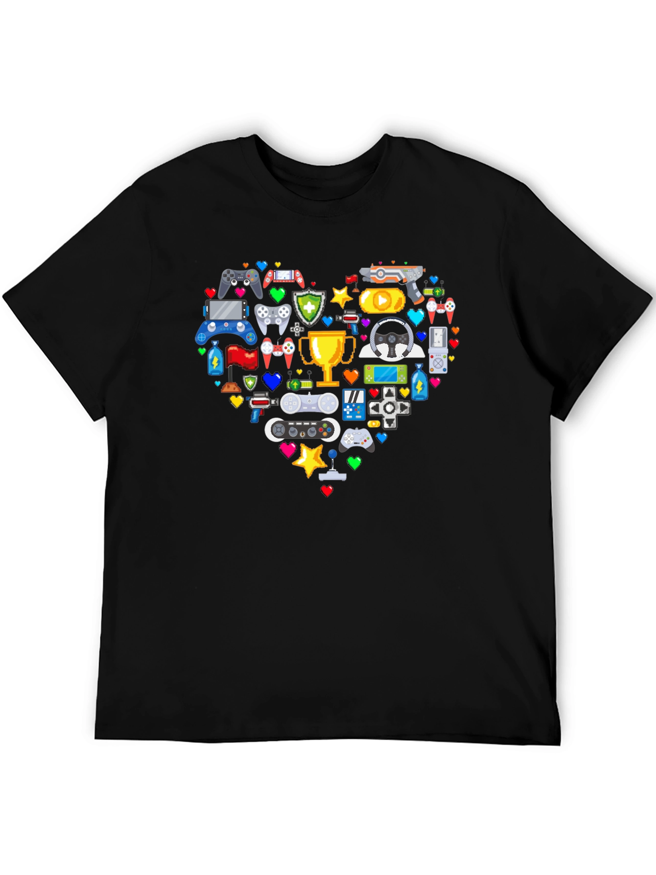 Gamer Heart Graphic T-Shirt - Love Gaming!