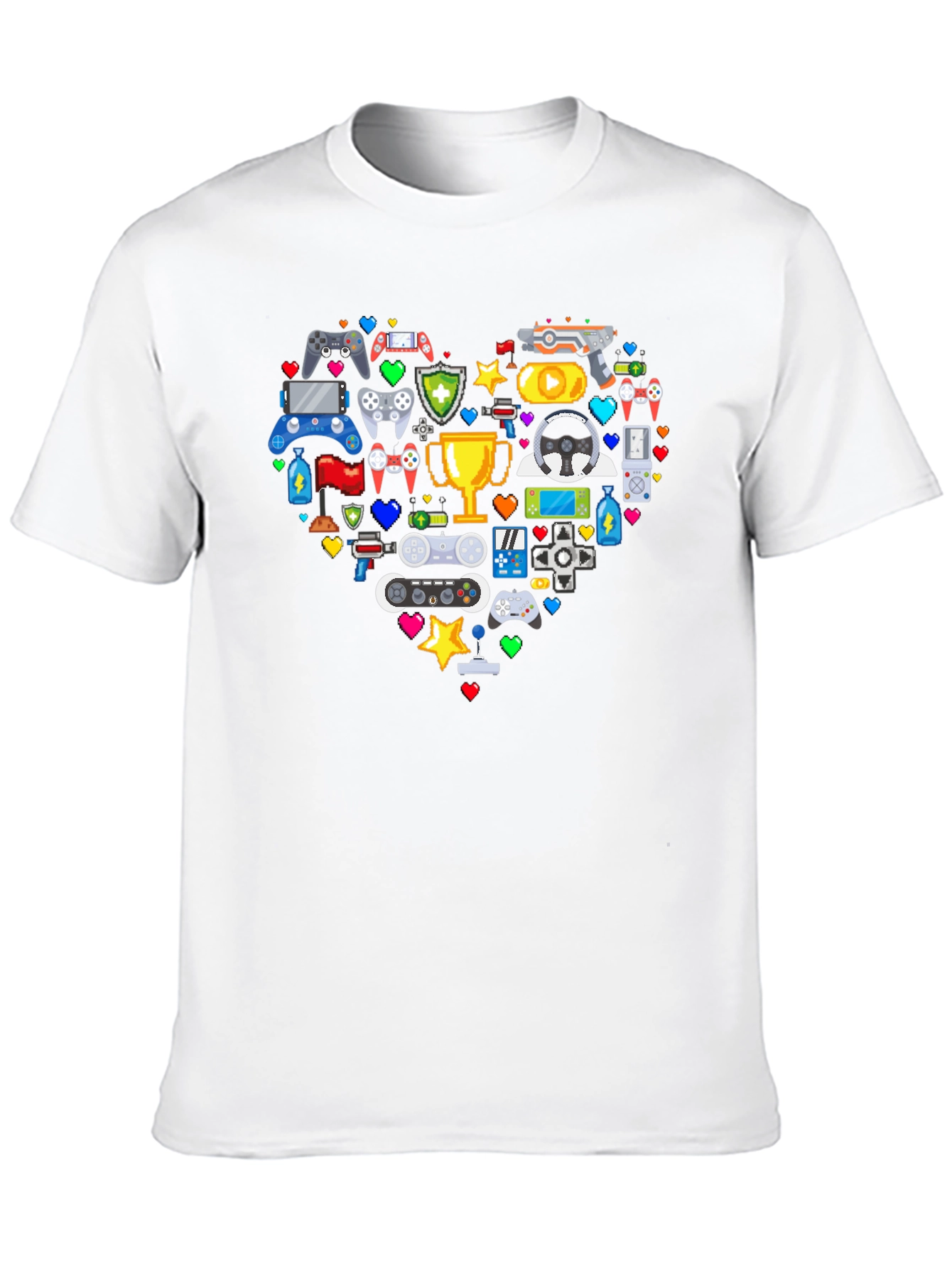 Gamer Heart Graphic T-Shirt - Love Gaming!