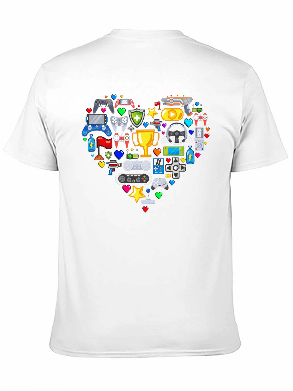 Gamer Heart Graphic T-Shirt - Love Gaming!