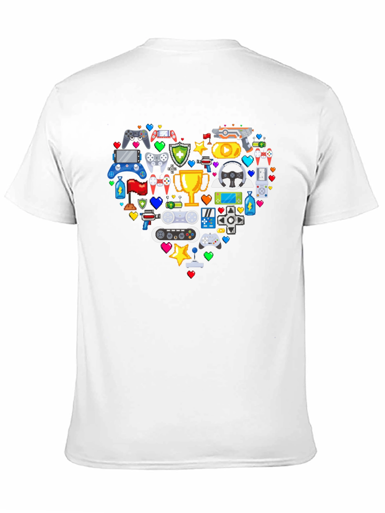 Gamer Heart Graphic T-Shirt - Love Gaming!