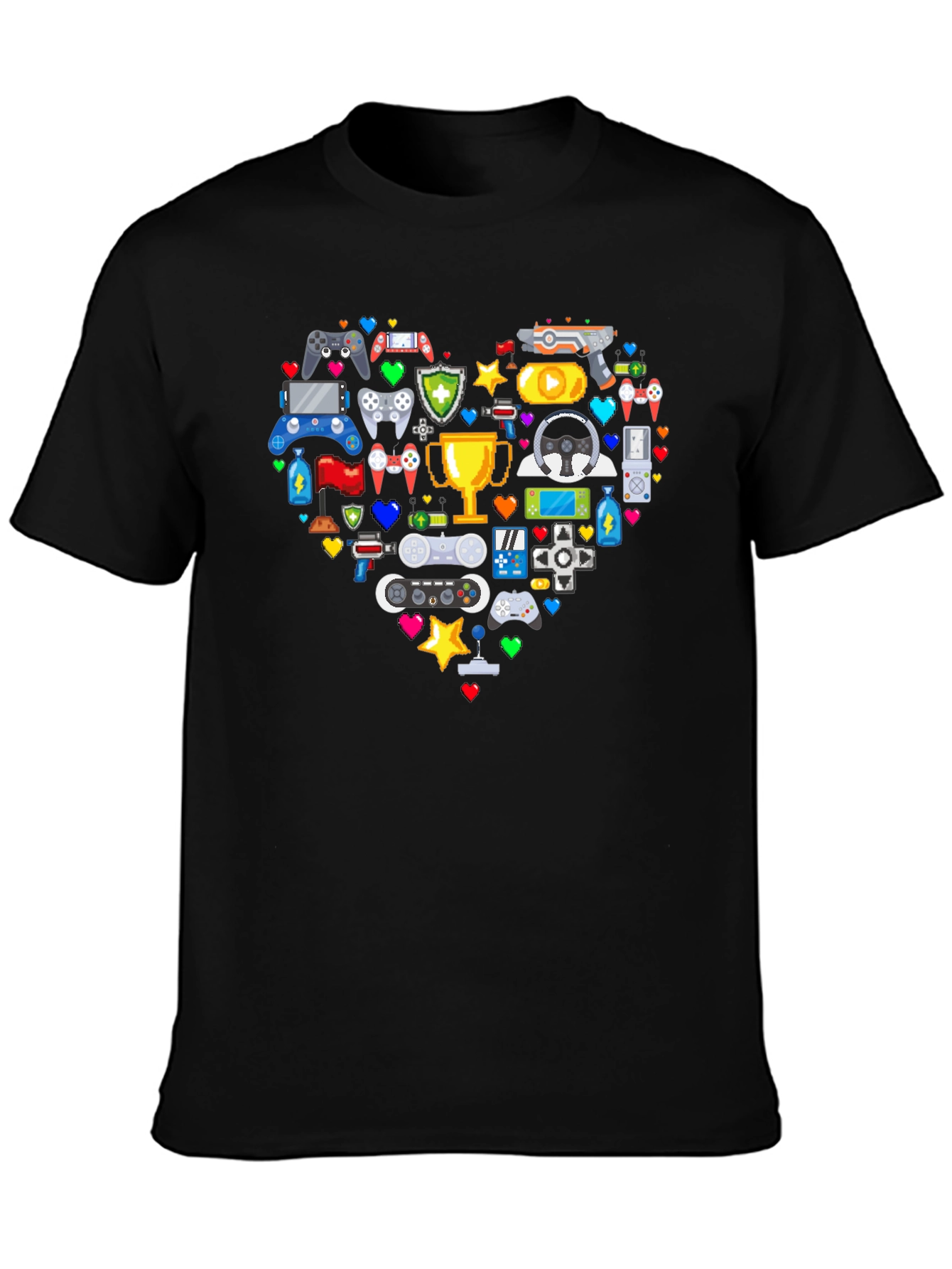 Gamer Heart Graphic T-Shirt - Love Gaming!