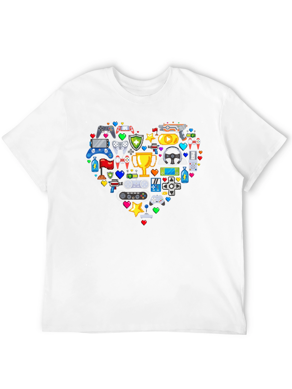 Gamer Heart Graphic T-Shirt - Love Gaming!