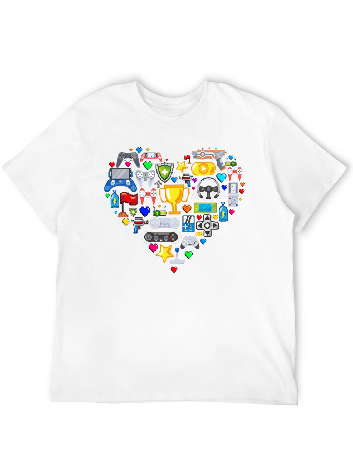 Gamer Heart Graphic T-Shirt - Love Gaming!