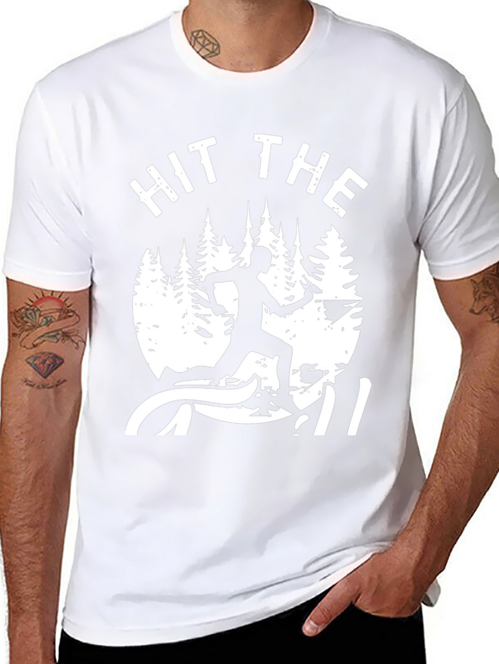 Hit the Trail T-Shirt - Running Design
