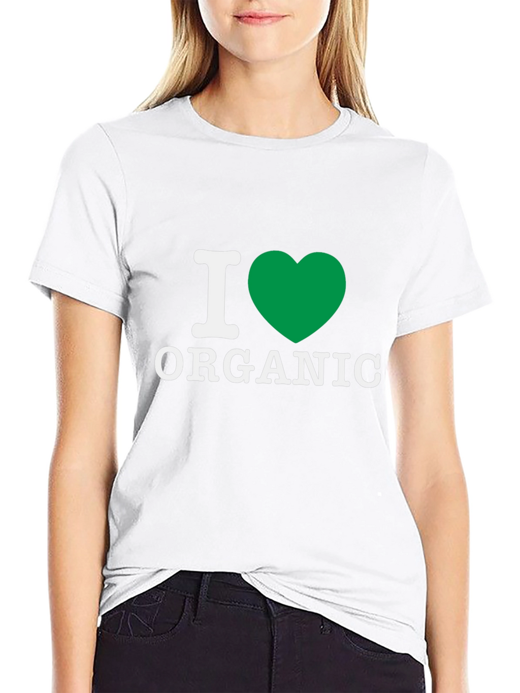 I Heart Organic Graphic T-Shirt - Eco Friendly