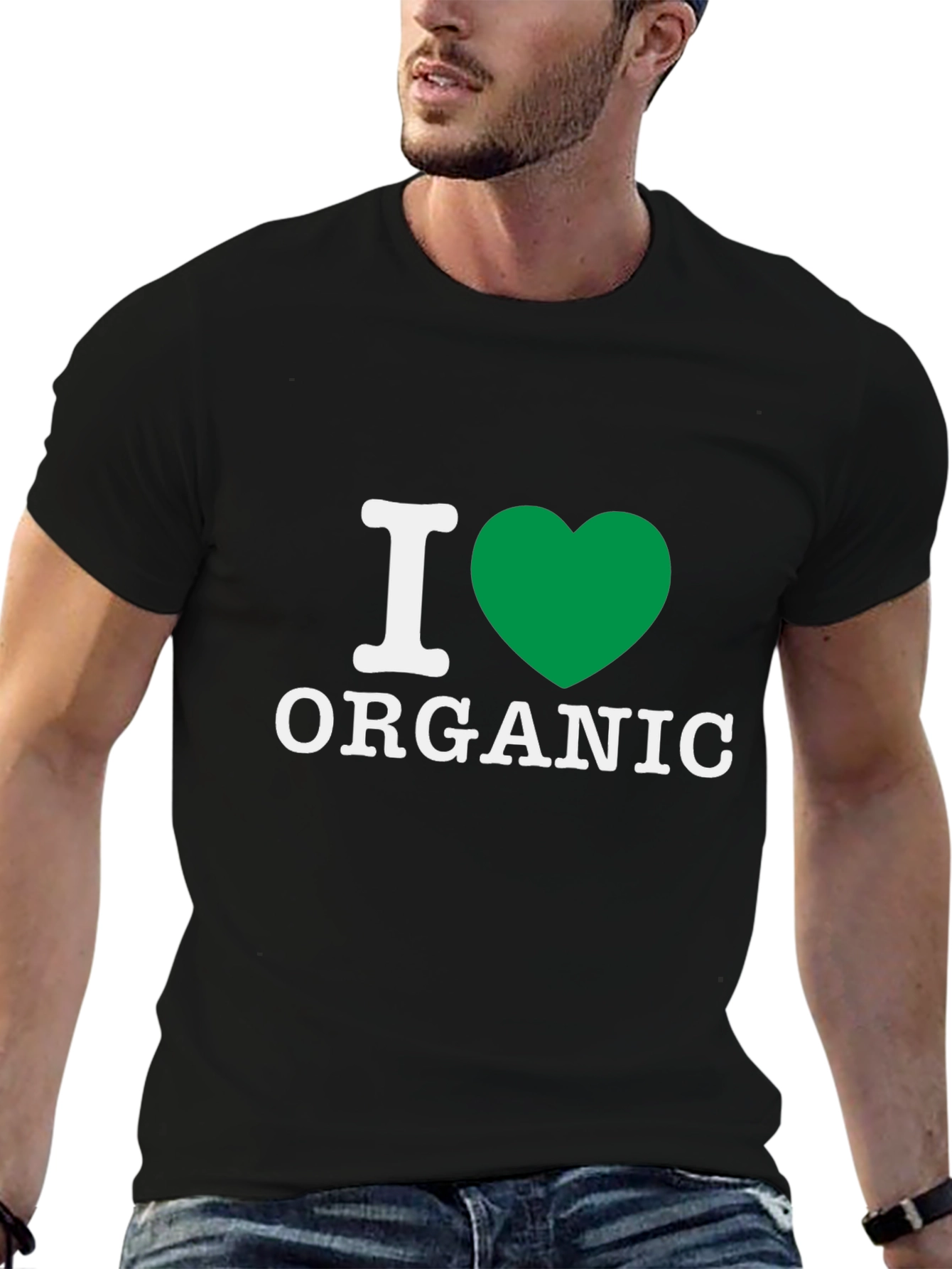 I Heart Organic Graphic T-Shirt - Eco Friendly
