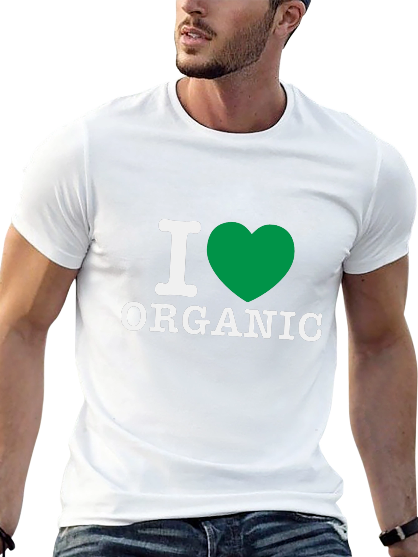 I Heart Organic Graphic T-Shirt - Eco Friendly