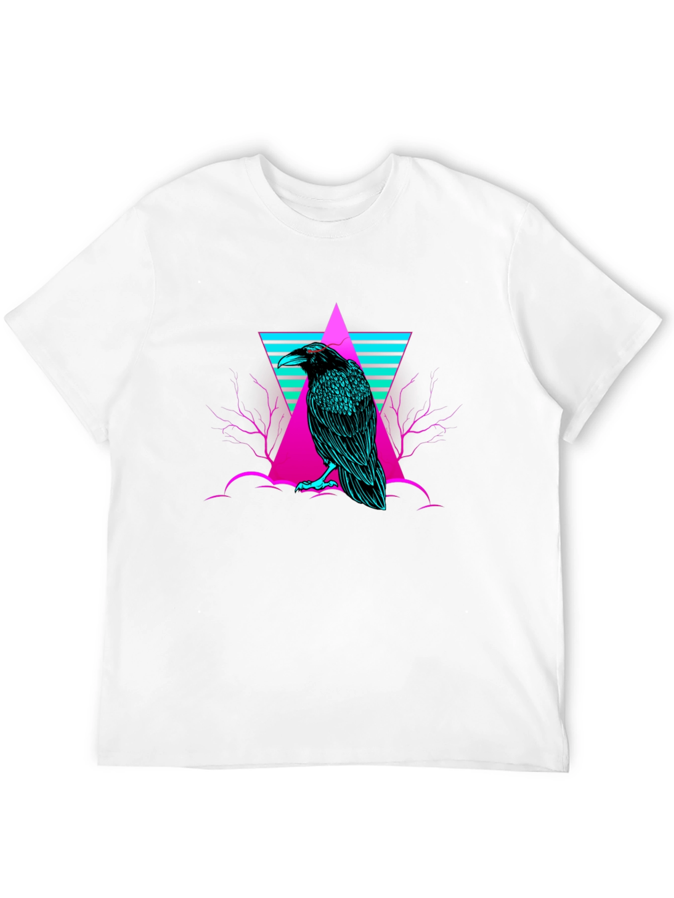 Raven T-Shirt: Cyberpunk Graphic Tee