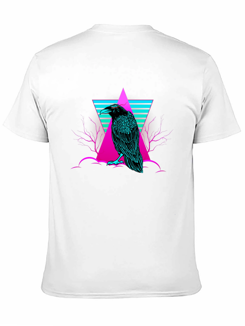 Raven T-Shirt: Cyberpunk Graphic Tee